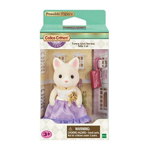 Calico Critters Town Girl Series - Silk Cat -, 3 inches