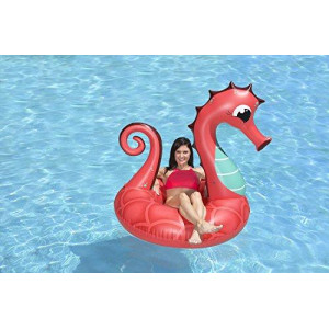 Poolmaster 48-Inch Swimming Pool Tube Float, Seahorse, Coral