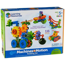 Learning Resources Gears! Gears! Gears! Machines in Motion, STEM Toys, Gear Toy, Puzzle, Early Engineering Toys, 116 Pieces, Ages 5+