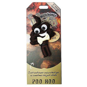 Watchover Voodoo - String Voodoo Doll Keychain  Novelty Voodoo Doll for Bag, Luggage or Car Mirror - Poo Hoo Voodoo Keychain, 5 inches