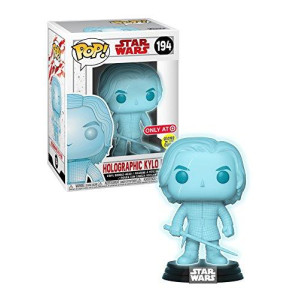 Funko POP! Star Wars Holographic Kylo Ren 194 Target Exclusive comes with Chalice Collectible Case