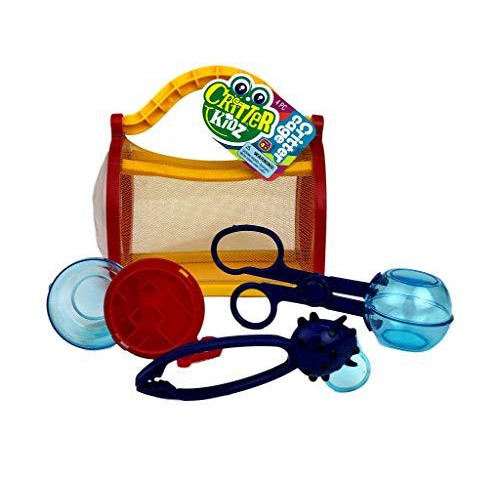 JA-RU Critter Cage Bug Catcher Habitat Kit for Kids (1 Pack) Great Bug Toy Box I Insects Catcher with Tool Set Kit, Bug House, Party Supply for Kids | 5419-1A