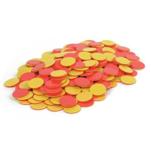 EAI Education Two-Color Counters: Red/Yellow - Set of 200