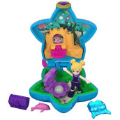 Polly Pocket Tiny Pocket Places Aquarium Compact with Micro Polly Doll & Accessories