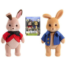 Peter Rabbit Movie~2 Pack Collectible Figure Set Poseable Figures Peter Rabbit and Flopsy