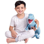 Franco Kids Bedding Soft Plush Cuddle Pillow Buddy, One Size,, Jurassic World Blue T-Rex