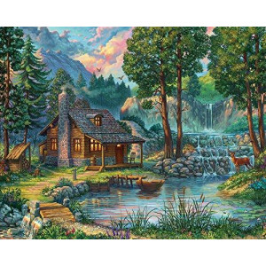 Vermont Christmas Company House by The Lake Jigsaw Puzzle 1000 Piece