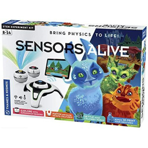 Thames & Kosmos Sensors Alive | Educational Science Kit | Bring Physics to Life | Learn About Temperature, Sound & Light | Toy of The Year Award Finalist | Parents Choice Gold Award Winner