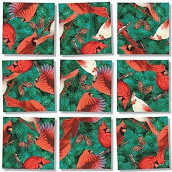 B. Dazzle - Cardinals 9 Piece Scramble Square Puzzle - Challenging Brain Teaser for Children & Adults-Boosts Cognitive Function & Problem Solving