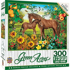 MasterPieces Green Acres 300 Puzzles Collection - Neighs & Nuzzles 300 Piece Jigsaw Puzzle, 18" x 24"