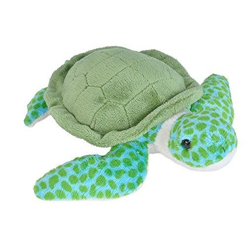 Wild Republic Sea Turtle Plush, Stuffed Animal, Plush Toy, Gifts for Kids, Sea Critters, 8"