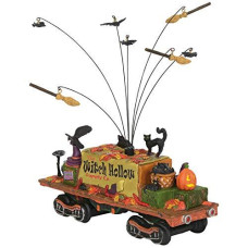 Department56 Snow Village Accessories Halloween Witch Hollow Supply Car Lit Figurine, 3.39", Multicolor