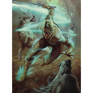 Dark Horse Deluxe The Witcher 3 Wild Hunt: Ciri & The Wolves Deluxe Puzzle (1000 Piece) , Black