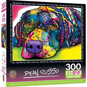 MasterPieces Dean Russo 300 Puzzles Collection - My Dog Blue 300 Piece Jigsaw Puzzle, 18" x 24"