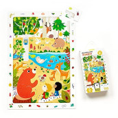 Banana Panda - Observation Puzzle Forest - Jigsaw Puzzle and Learning Activity for Kids Ages 3 Years and Up,Multicolor