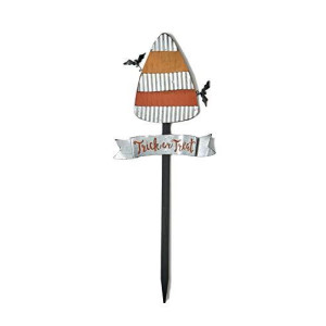 Worth Imports 35" Wood Candy Corn Stake Halloween Sign