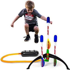 Blast Pad Rocket Launcher - Designed in USA - Highest Flying Rocket - Super Durable Rockets and Stomp Pad Launcher - Top Outdoor Toys for 3 Year Old Boys Ages 4-8