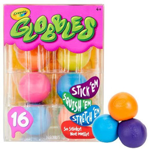 Crayola Globbles 16 Count, Squish & Fidget Toys, Gift for Kids, Age 4, 5, 6, 7, 8