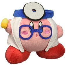 Little Buddy 1680 Kirby Adventure All Star Doctor Plush, 5""", Multi-Colored