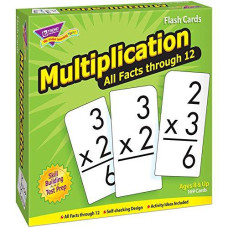 TREND enterprises, Inc. T-53203BN Multiplication 0-12 All Facts Skill Drill Flash Cards, 2 Sets