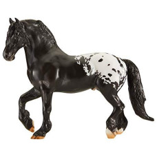 Breyer Traditional Series Harley Harlequin Draft Tack Pony | Horse Toy Model | 1:9 Scale | Model #1805,Black, White