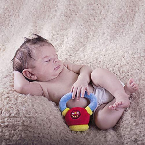 WOD Toys Baby Kettlebell Plush Kettle with Rattle & Sensory Sounds - Safe, Durable Fitness Toy for Newborns, Infants and Babies