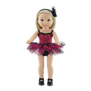 Emily Rose 14 Inch Doll Clothes Accessories | 5 Piece 14" Doll Jazz Ballet Ballerina Gift Set Outfit, Includes Real Tap Shoes! | Gift Boxed! | Fits Most 14" Dolls