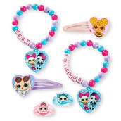 UPD L.O.L Surprise! Best Friends Accessory Set- Bracelets, Snap Clips & Rings LOL, Medium, Multicolor