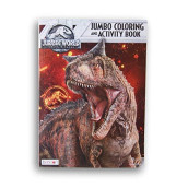 Lazy Days Jurassic World Fallen Kingdom Jumbo Coloring and Activity Book - 96 Pages
