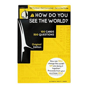 Authentic Agility Conversation Card Game (100 Cards - 500 Questions) Family Card Games for Adults, Teens, Kids - Ice Breakers, Get to Know People, Communication Skills for Parties & Gatherings