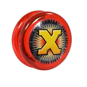 Yomega Power Brain XP yoyo - Includes Synchronized Clutch and a Smart Switch which enables Players to Choose Between auto-Return and Manual Styles of Play + Extra 2 Strings (red)