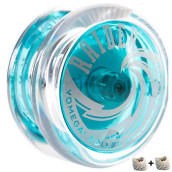 Yomega Raider - Professional Responsive Ball Bearing Yoyo, Great for Kids, Beginners and for Advanced String Yo-Yo Tricks and Looping Play. + Extra 2 Strings & 3 Month Warranty (Light Blue)