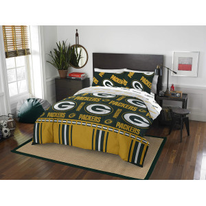 Northwest NFL green Bay Packers Unisex-Adult Bed in a Bag Set, Full, Rotary Legacy