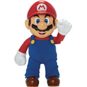 SUPER MARIO It's-A Me, Mario! Collectible Action Figure, Talking Posable Mario Figure, 30+ Phrases and Game Sounds - 12 Inches Tall!, Orange