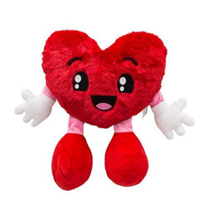 Scentco Sweetheart (Heart) - 10 Strawberry Scented Stuffed Plush - Valentines, Gifts for Kids, Gift Guide