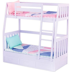 Our Generation Bunk Beds for 18 Dolls Lilac Purple Dream Bunks