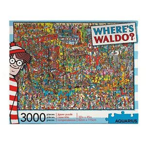 AQUARIUS Wheres Waldo (3000 Piece Jigsaw Puzzle) - Officially Licensed Wheres Waldo Merchandise & Collectibles - Glare Free - Precision Fit - 32 x 45 Inches