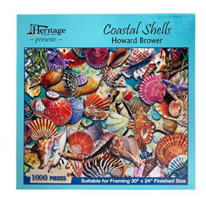 Heritage Puzzle Coastal Shells - 1000 Piece Jigsaw Puzzle