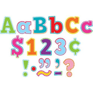 Teacher Created Resources Colorful Vibes Bold Block 4" Letters Combo Pack (TCR8777)
