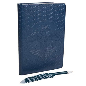 Harry Potter Order of the Phoenix Journal with Feather Quill Pen - 192 Blank Pages with Bookmark - 8.5" x 6"