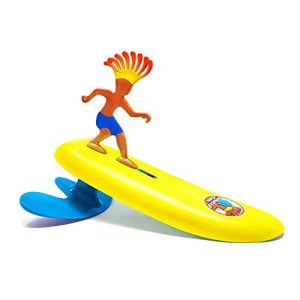 Surfer Dudes Classics Wave Powered Mini-Surfer and Surfboard Toy - Sumatra Sam