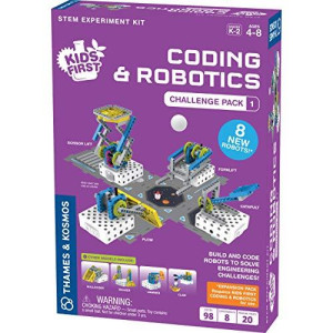 Thames & Kosmos Kids First Coding & Robotics: Challenge Pack 1 Science Experiment Kit for Early Learners | Expansion Pack for Kids First Coding & Robotics , Purple