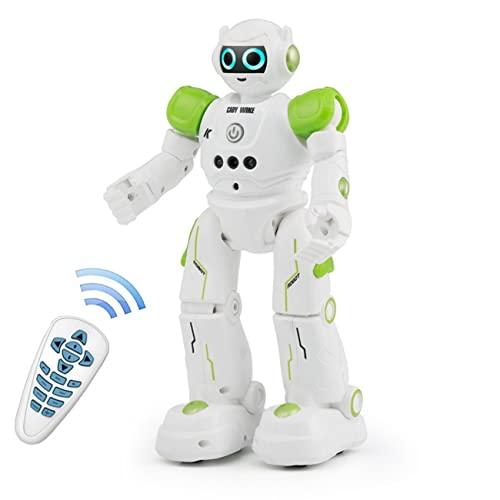 WEECOC RC Robot Toys Gesture Sensing Smart Robot Toy for Kids Can Singing Dancing Speaking Christmas Birthday Gift (Pink)