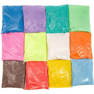 colored Sand for Sand Art, 12 colors (16 oz, 12 Pack)