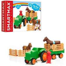 SmartMax My First Farm Tractor STEM Magnetic Discovery Play Set with Moving Tractor for Ages 1-5