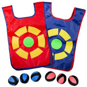 CC O PLAY Ultimate Dodgeball Game for Kids | 2-Player Toy Set 2 Vests, 6 Dodge Balls, & Drawstring Bag | Fun Dodge Tag Game for Indoor and Outside for Boys and Girls 6+ Years