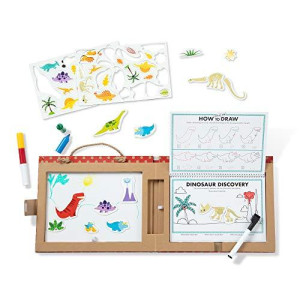 Melissa & Doug Natural Play: Play, Draw, Create Reusable Drawing & Magnet Kit 