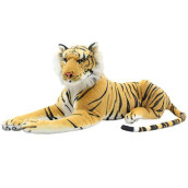 TAGLN Large Stuffed Animals Tiger Toys Giant Plush Big (Brown, 18 Inch)