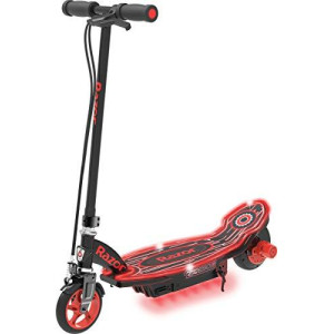 Razor Power Core E90 Glow Electric Scooter - Hub Motor, LED Light-Up Deck, Up to 10 mph and 60 min Ride Time, for Kids 8+