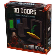 Zombicide Invader 3D Doors Set | Strategy Board Game | Cooperative Game for Teens and Adults | Zombie Board Game | Ages 14+ | 1-6 Players | Average Playtime 1 Hour | Made by CMON